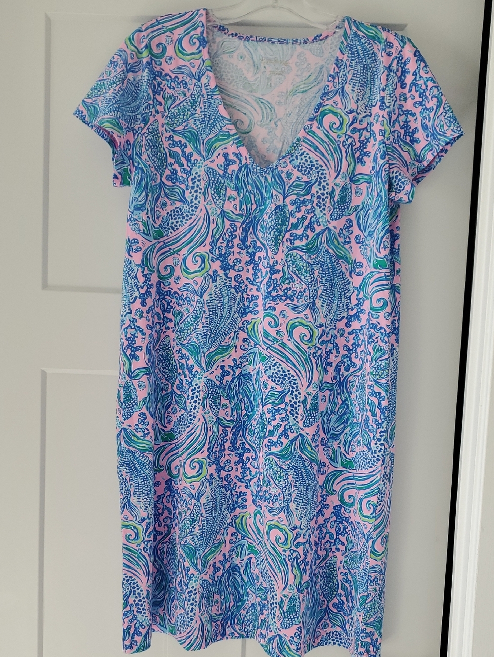 NWT Lilly Pulitzer Etta V Neck Dress M